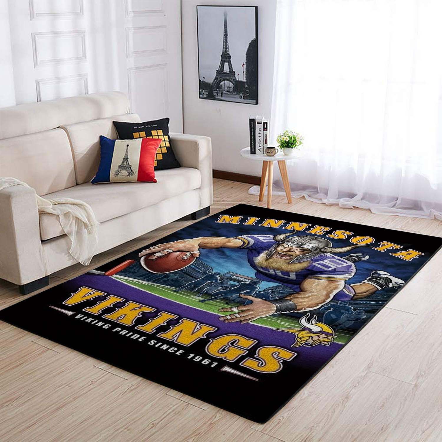 Minnesota Vikings Area Rugs Living Room Carpet SIC121207 Local Brands Floor Decor