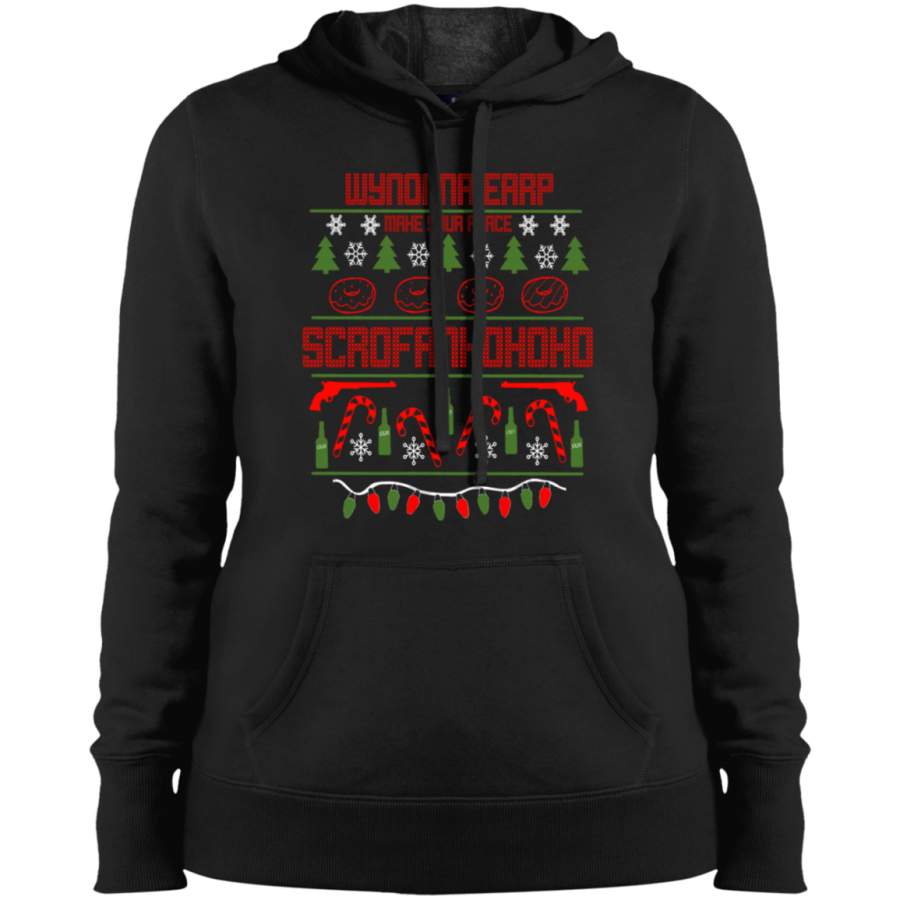 AGR ScroFANhohoho Not so Ugly Christmas Sweater Ladies’ Pullover Hooded Sweatshirt