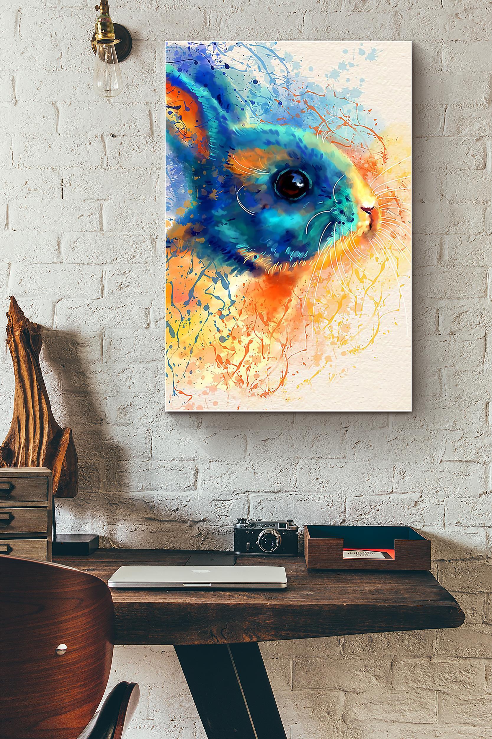 Rabbit Colorful Art (Unframed) Poster