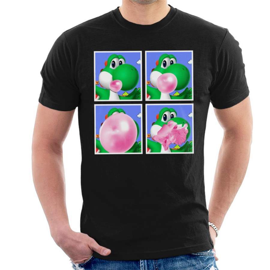 Yoshi Bubblegum Super Mario Men’s T-Shirt