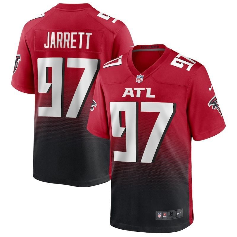 Atlanta Falcons Grady Jarrett #97 NFL 2020 Gradient Red Jersey