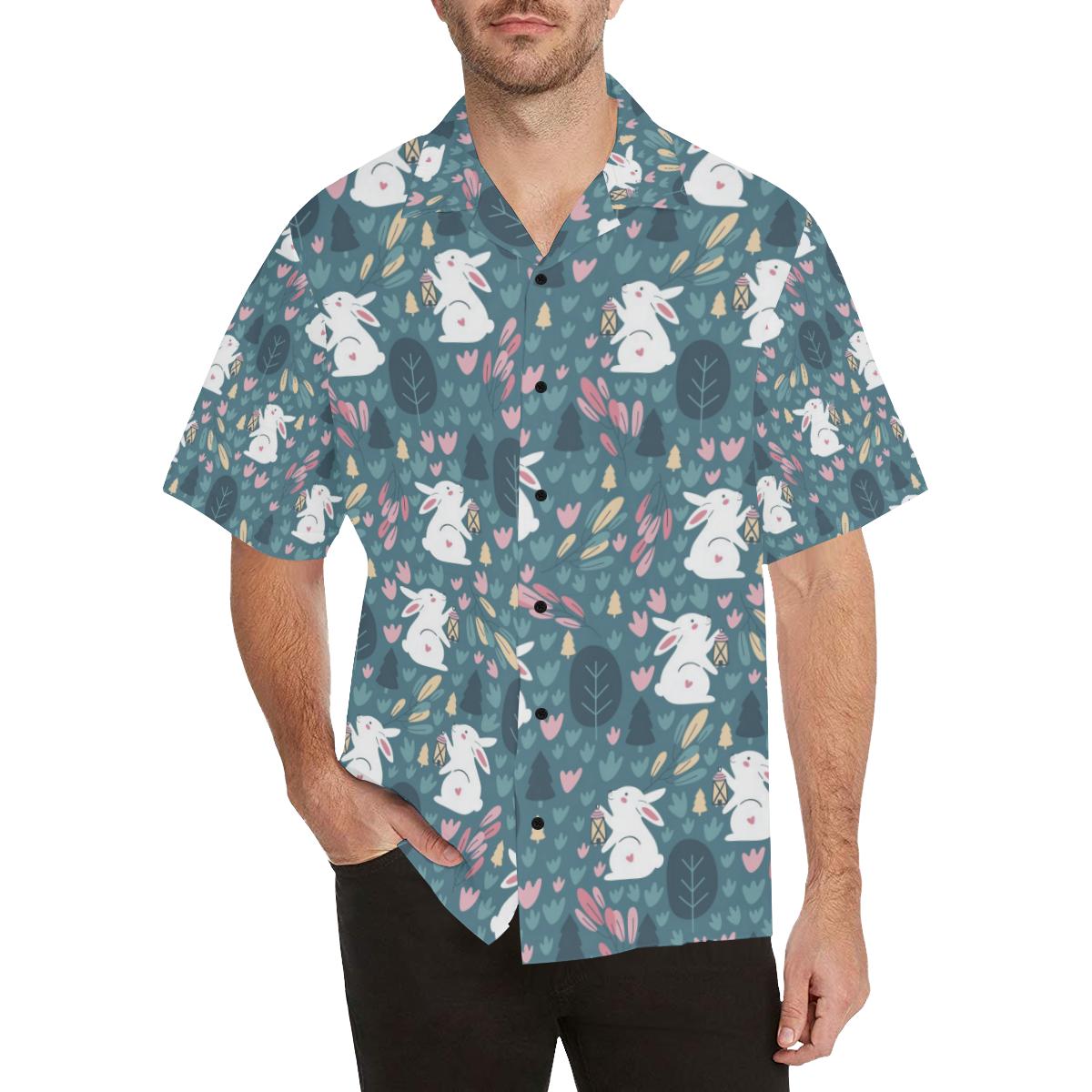 Rabbit Pattern Print Design Rb013 Hawaiian Shirt