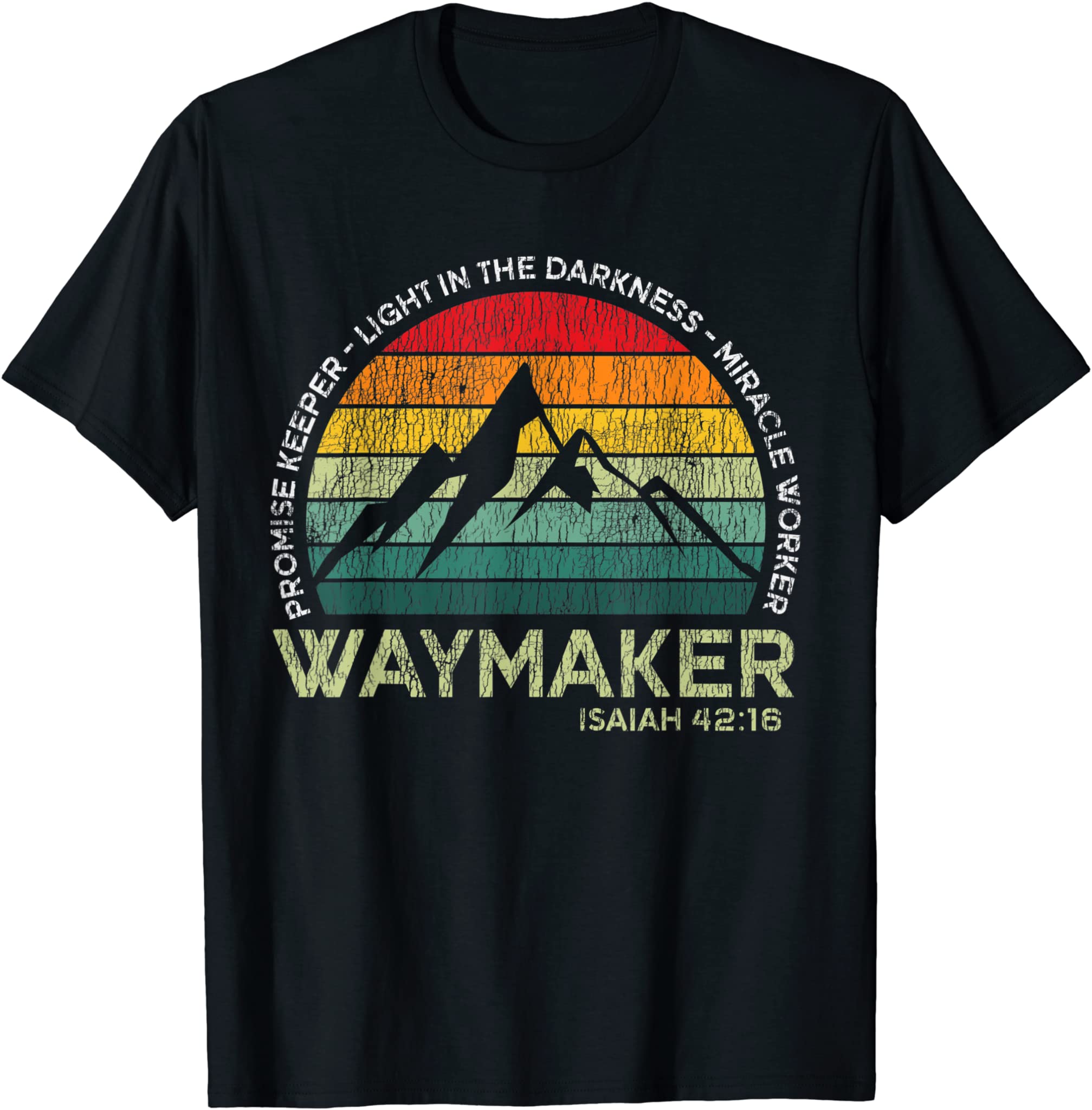 Vintage Waymaker Promise Keeper Miracle Worker Christian T-Shirt