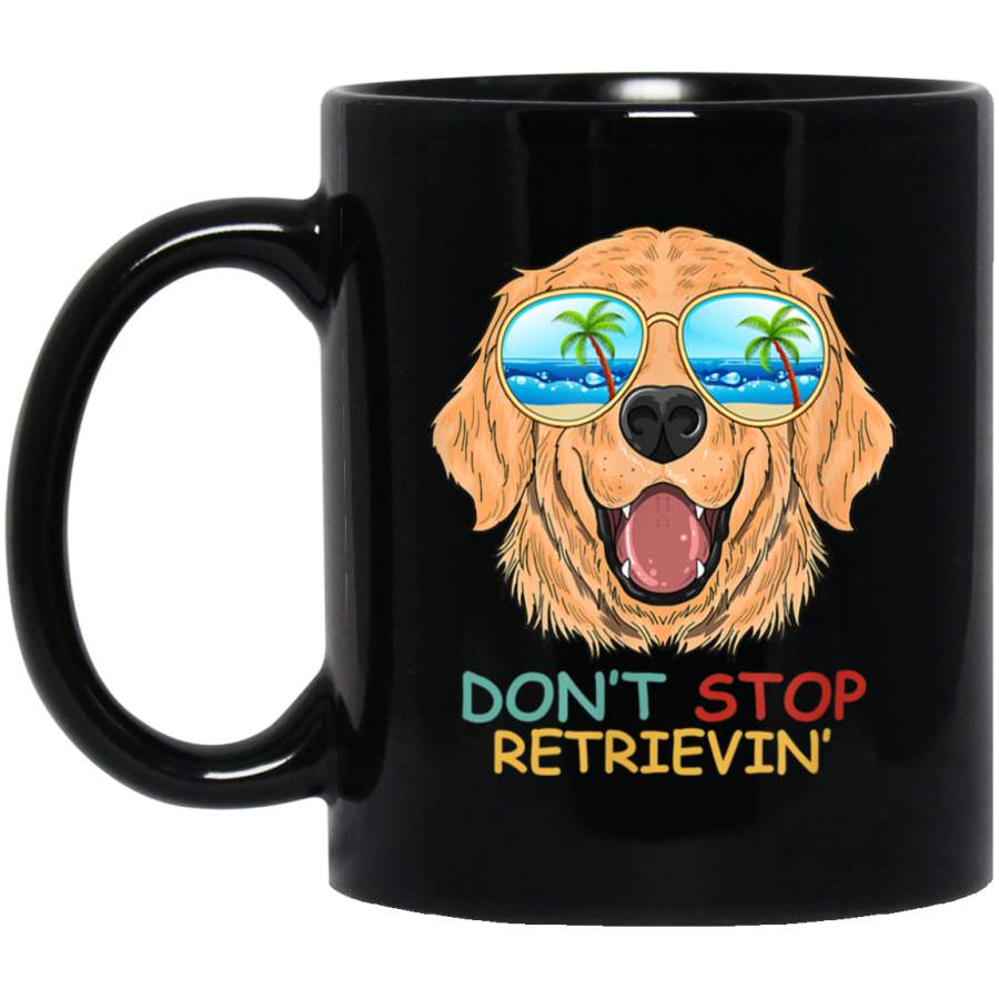 Golden Retriever Lovers Gift Vintage Dont Stop Retrievin Mug