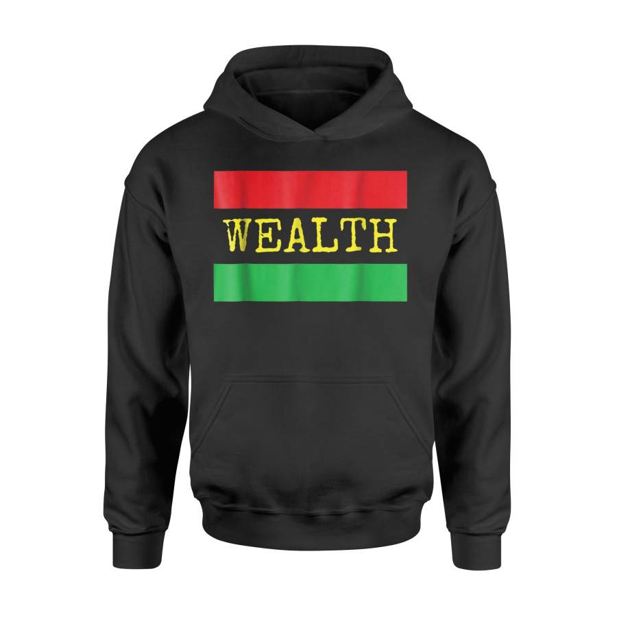 African American Africa Colors – Black Wealth Hoodie