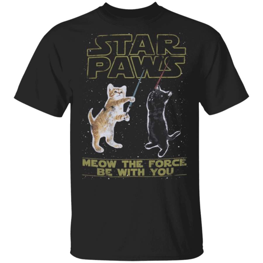 Star Paws Meow The Force Be With You Shirt