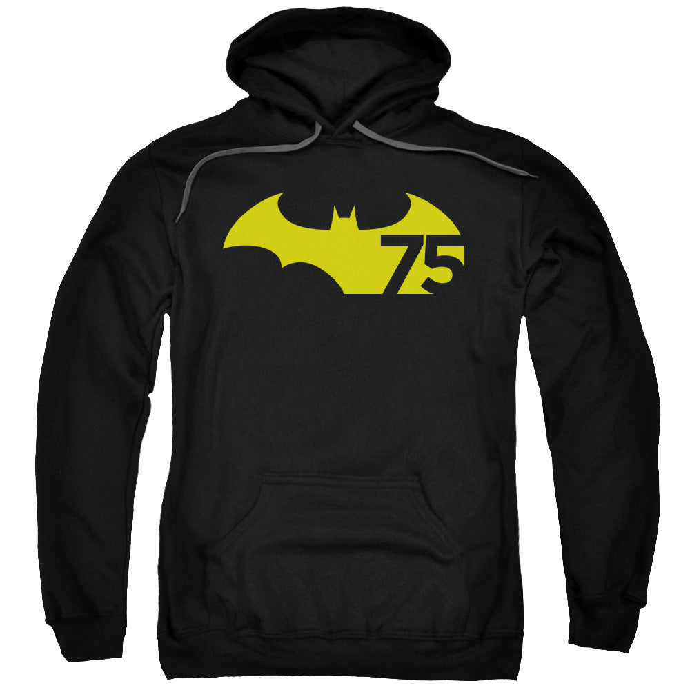 Batman 75 Logo 2 Mens Hoodie Black