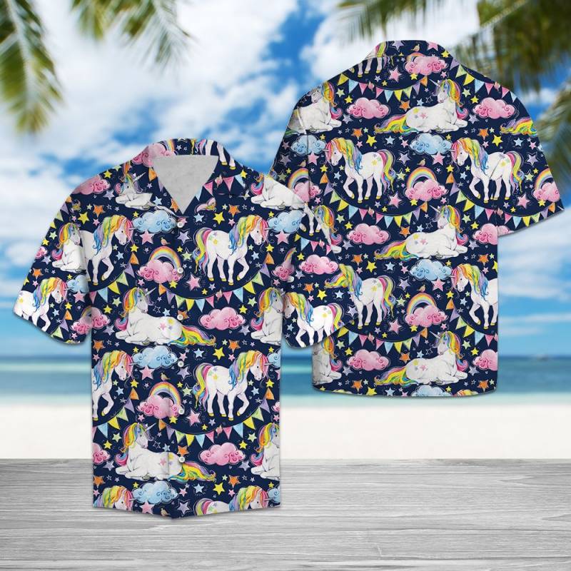 Lovely Unicorn Hawaiian Shirt Ha108318