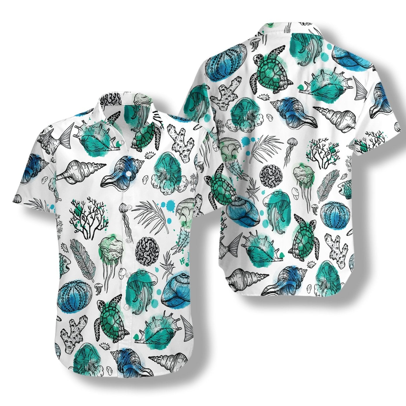 Sea Organisms Fish Hawaii Shirt For Men Women Adult Ha104791