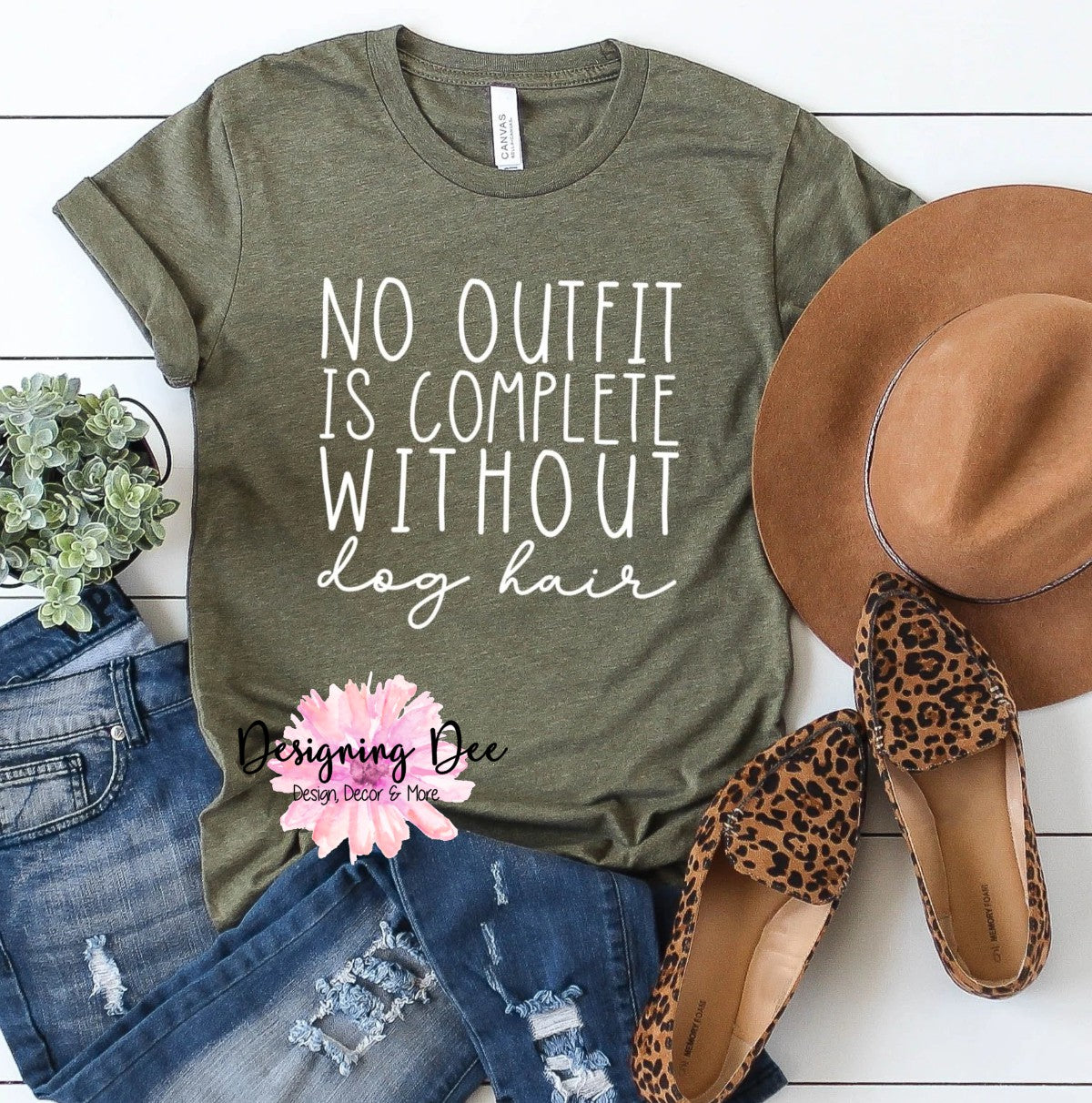 No Outfit Is Complete Without Dog Hair – Dog Mama Shirt