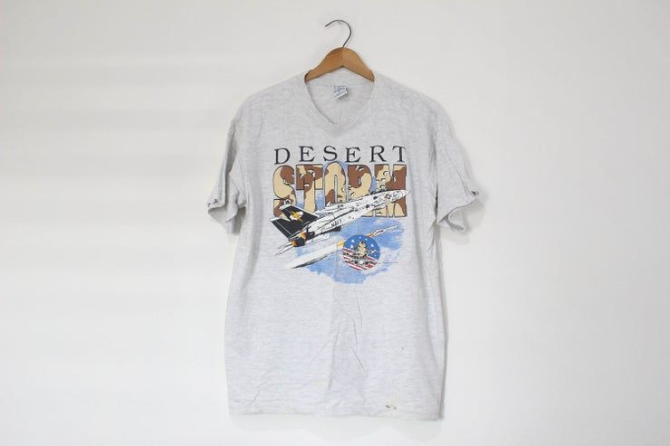 Vintage Operation Desert Storm Flag America Eagle Usa Shirt