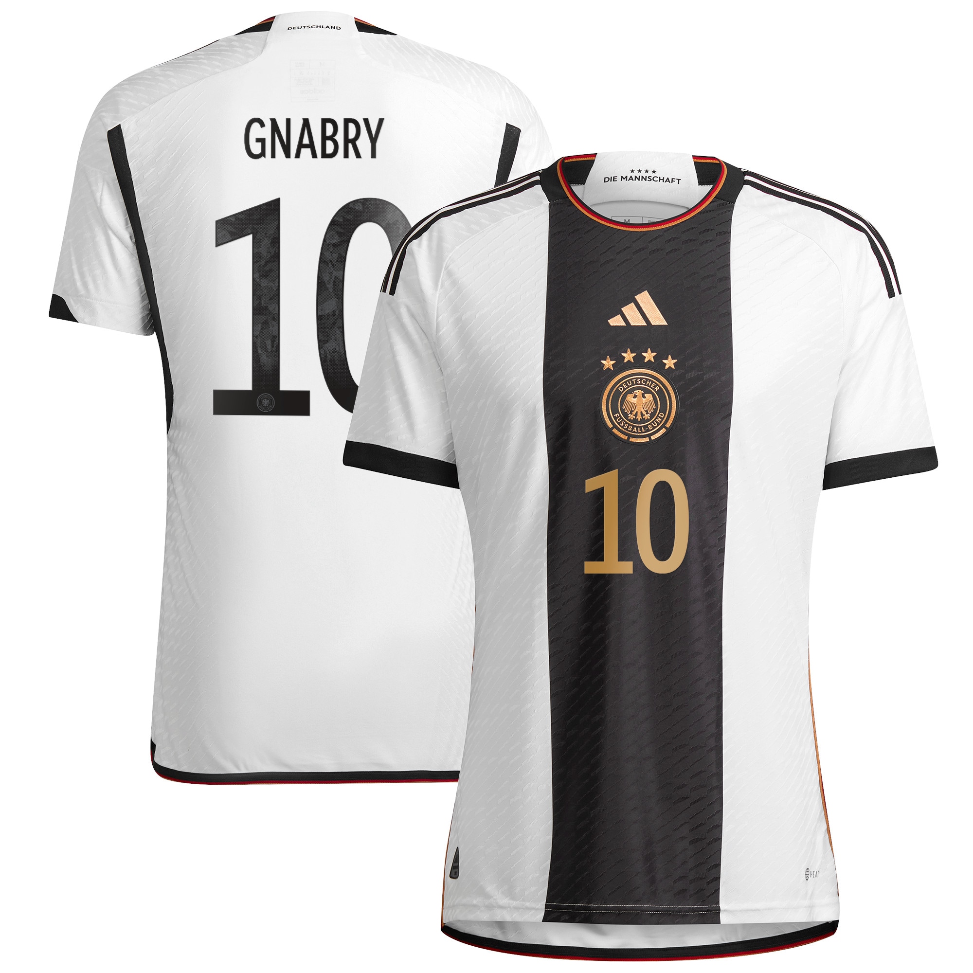 Serge Gnabry Germany National Team 2022/23 Home Authentic Player Jersey – White