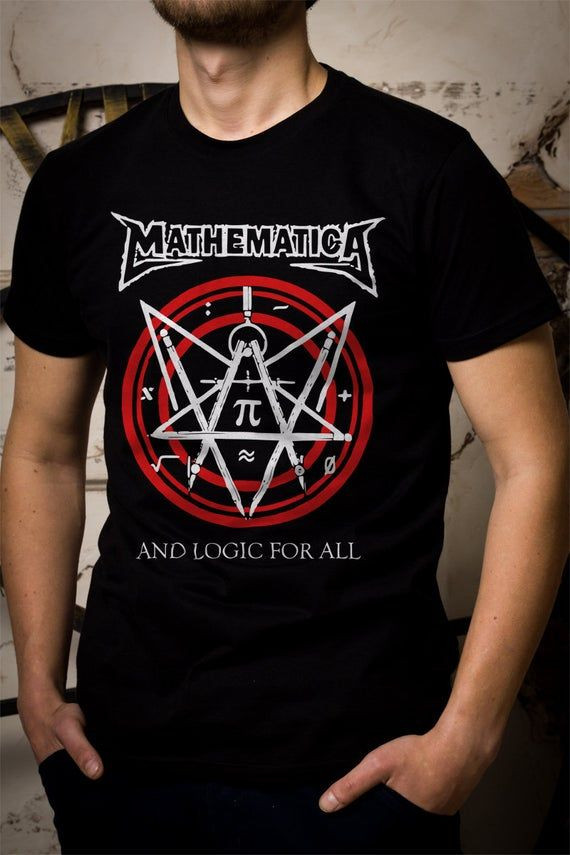 Mathematica And Logic For All Shirt Metallica Style Funny Science Enovikt We Print All Designs 779 Shirt