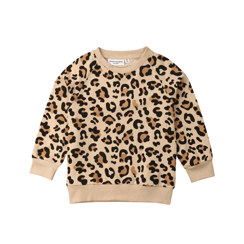 Pudcoco Autumn Winter Children Kids Boys Sweaters Baby Girl Winter Clothes Sweater Leopard Bunny Print Toddler Pulover 1-7 Years alx