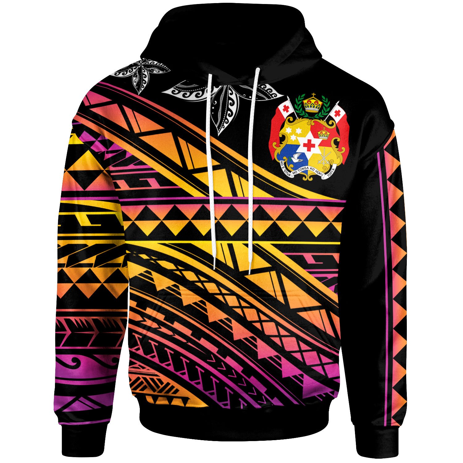 Tonga – Custom Personalised Hoodie – Special Polynesian Ornaments – BN20