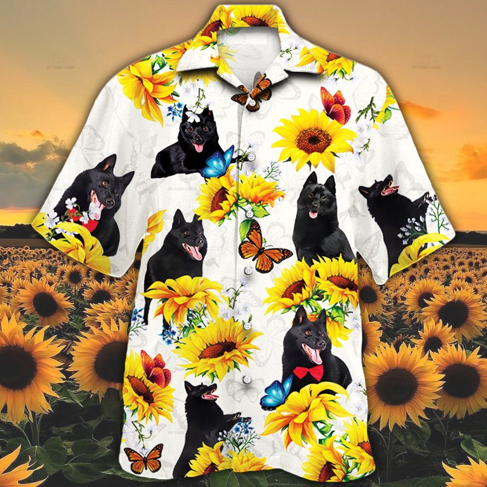 Schipperke Dog Lovers Sun Flower Hawaii Shirt Ha87369