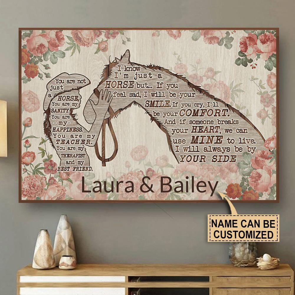 Aeticon Gifts Personalized Cowgirl You Are Not Just A Horse Canvas Mom Dad Gift Home Decor