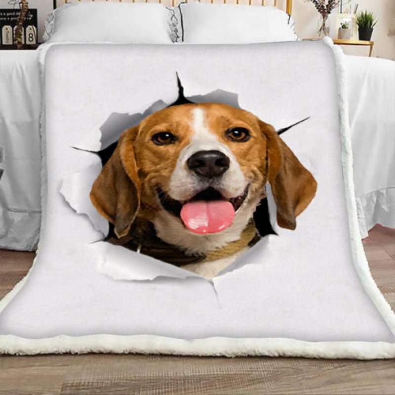 Beagle Dog Sherpa Blanket JR1901 73O52