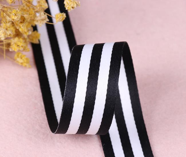 1-4cm Christmas Decoration White and Black Grosgrain Ribbon Snowflake Plaid Stripe Ribbon Candy Cane Garland Gifts Wrapping Bows alx