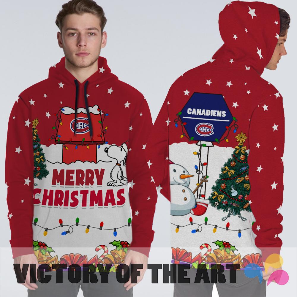 Funny Merry Christmas Montreal Canadiens Hoodie 2019