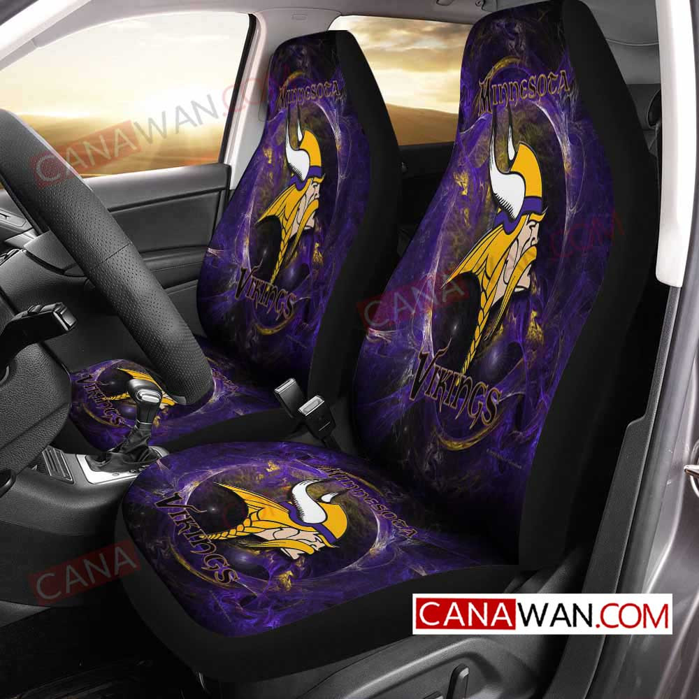 Minnesota Vikings Style29 3D Customized Personalized Car Seat Cover