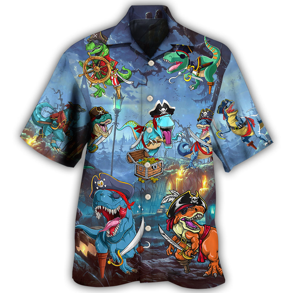 Halloween Pirate Dinosaur Scary Hawaii Shirt Ha107886