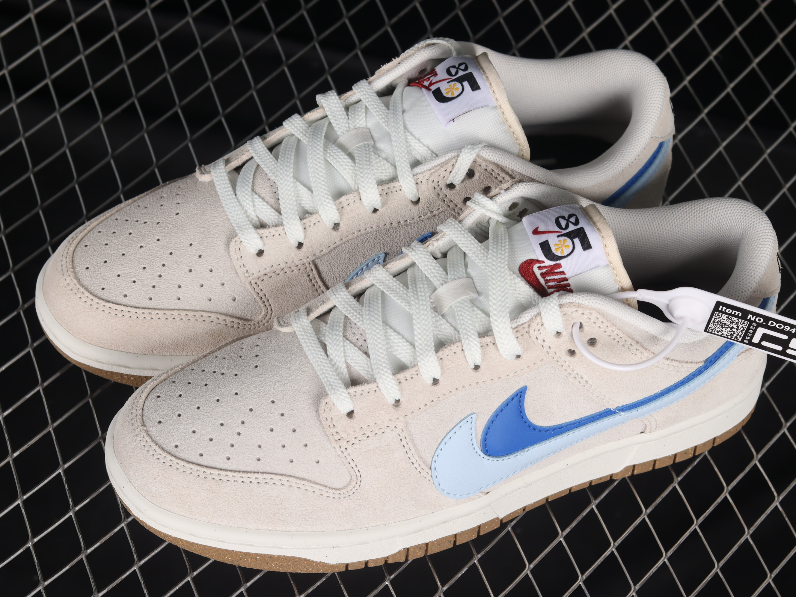 Nike SB Dunk Low 85 Cream White Blue Black Shoes Sneakers SNK647454428