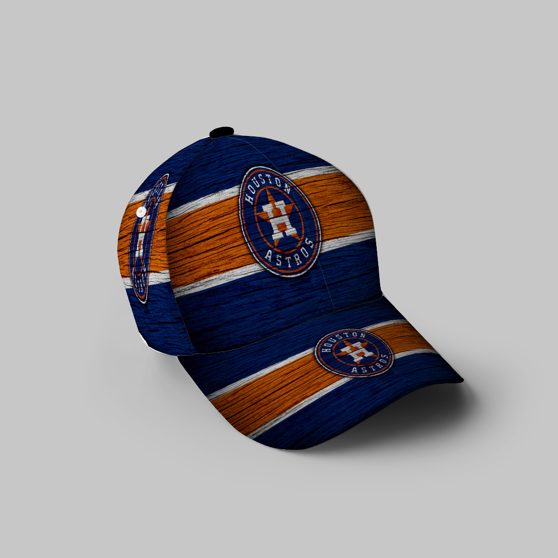 Houston Astros Emblem Texture V2 3D Printing Baseball Cap Classic Hat