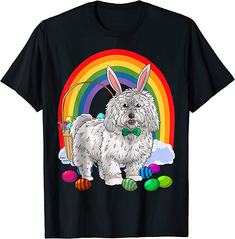 Coton de Tulear Easter Eggs Bunny Dog T-Shirt