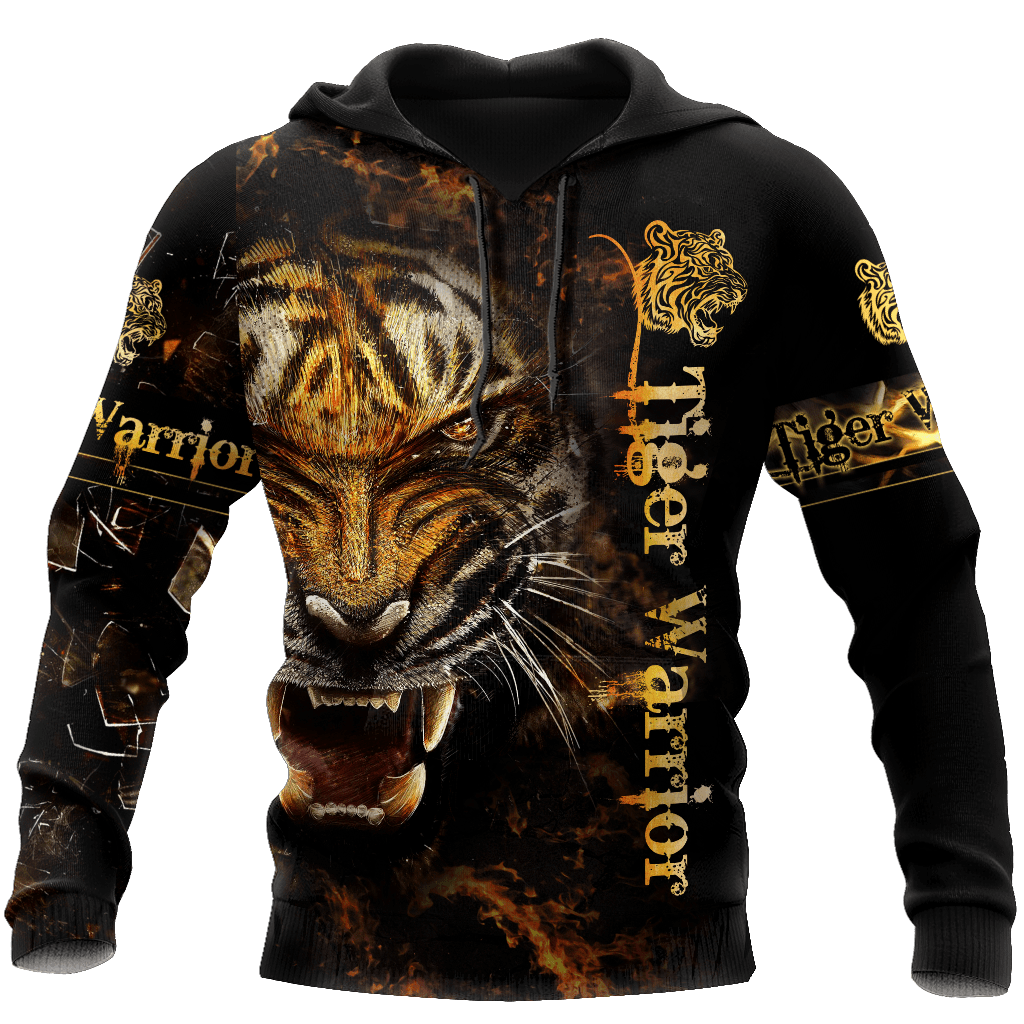 Tiger Warrior Over Printed Shirt For Men And Women