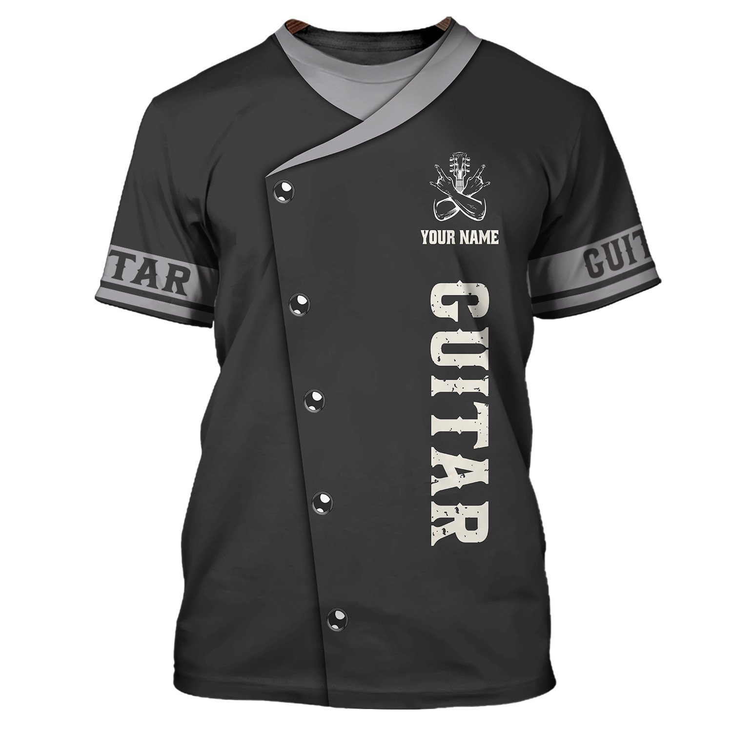 Guitar Skull 3D Shirt, Love Guitar, Guitarist Musician Music Player For Man Woman T-Shirt Hoodie