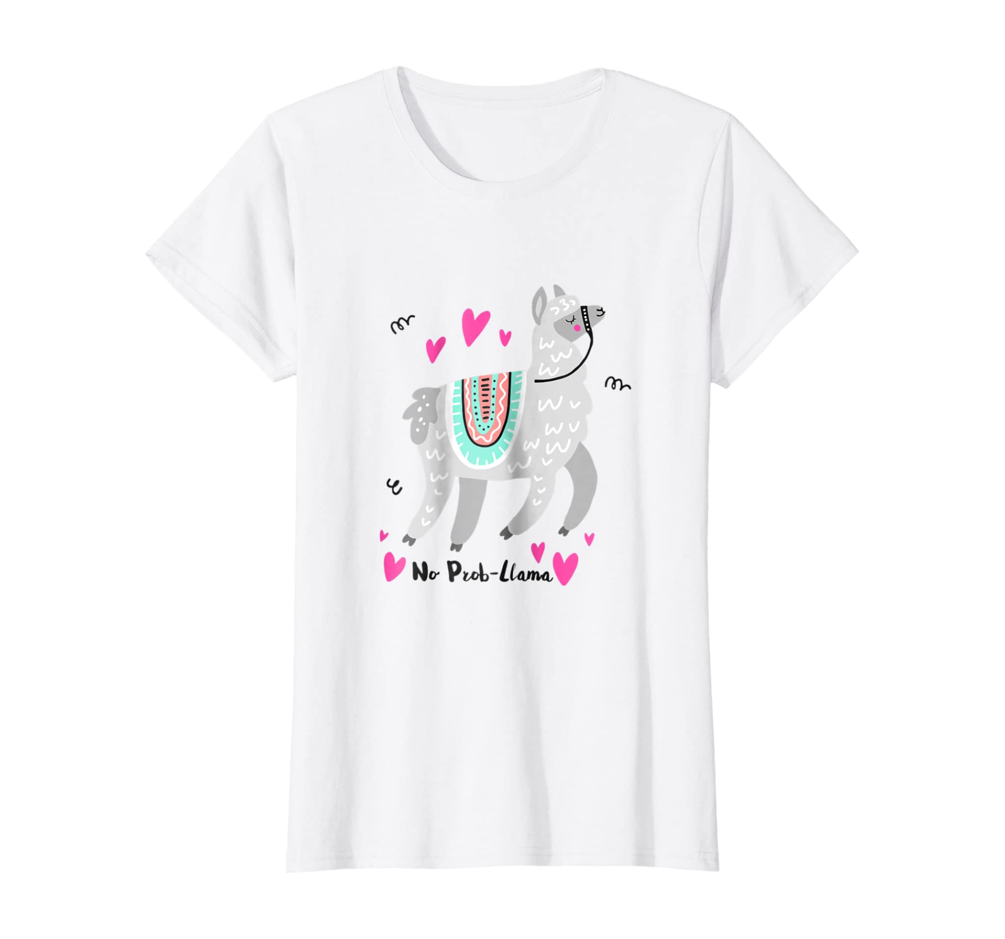 No Prob Llama – Funny Llama Alpaca Lover T-Shirt Gift Tshirt