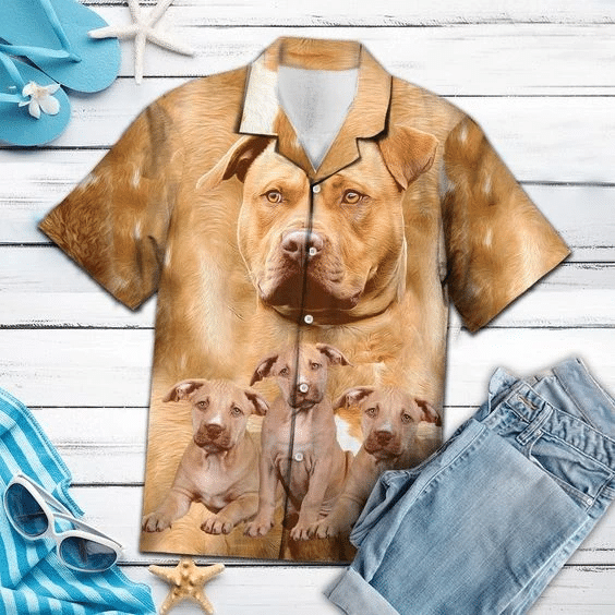 Pit Bull Terrier Hawaii Shirt Unisex Adult Ha49107