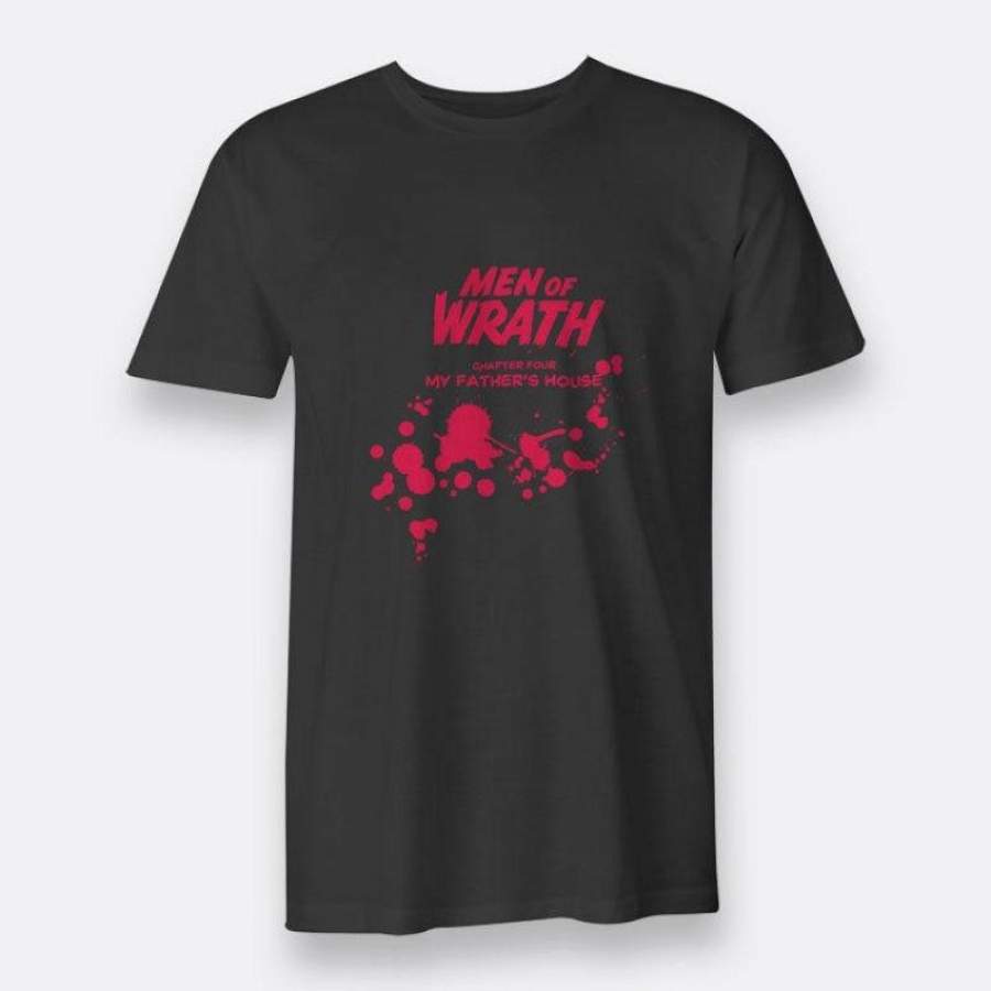 Street Wear Men Of Wrath Men’S Tees Black T-Shirts