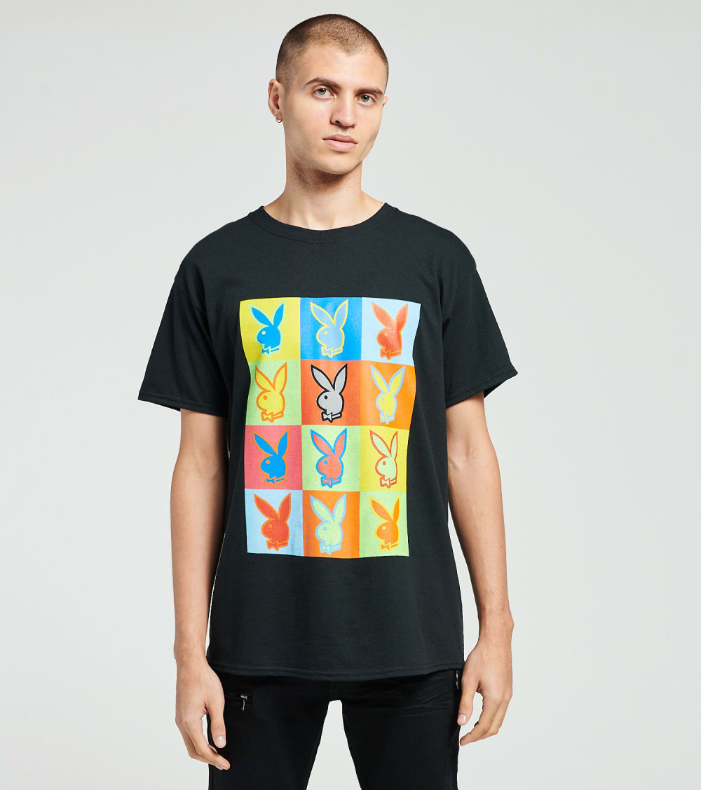 Bunny Neon Grid Short Sleeve Tee