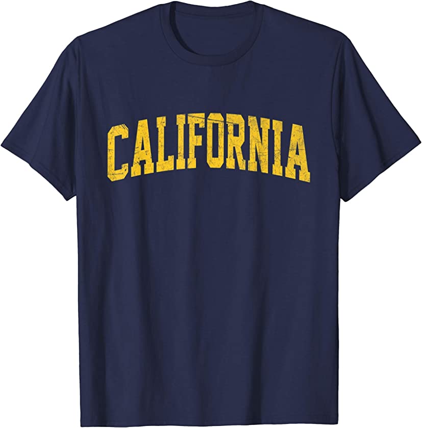 California CA vintage Athletic Style T-Shirt