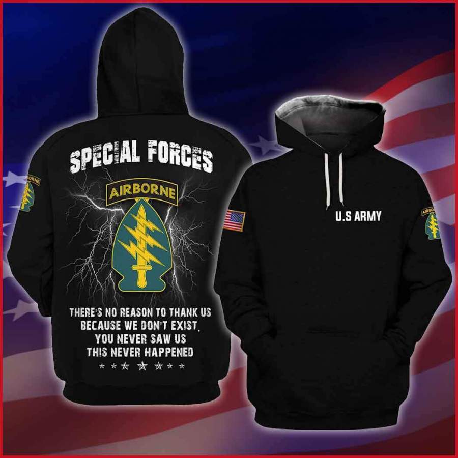 US Army special Forces 3D Hoodie Limited Edition