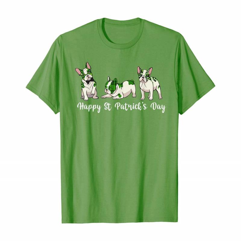 Three Leopard And Buffalo Plaid Pug Dog St Patricks Day T-shirt