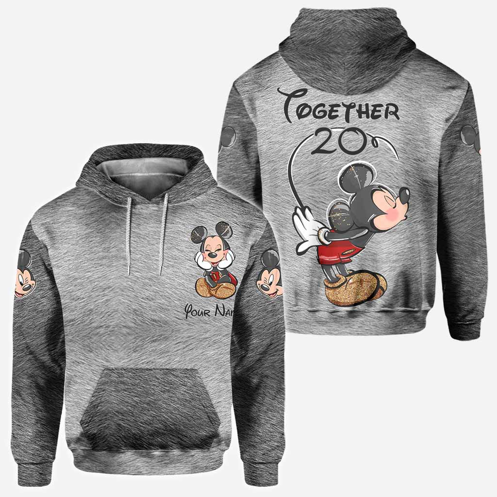 Mouse Ears Together Since – Personalized Couple Mouse Hoodies