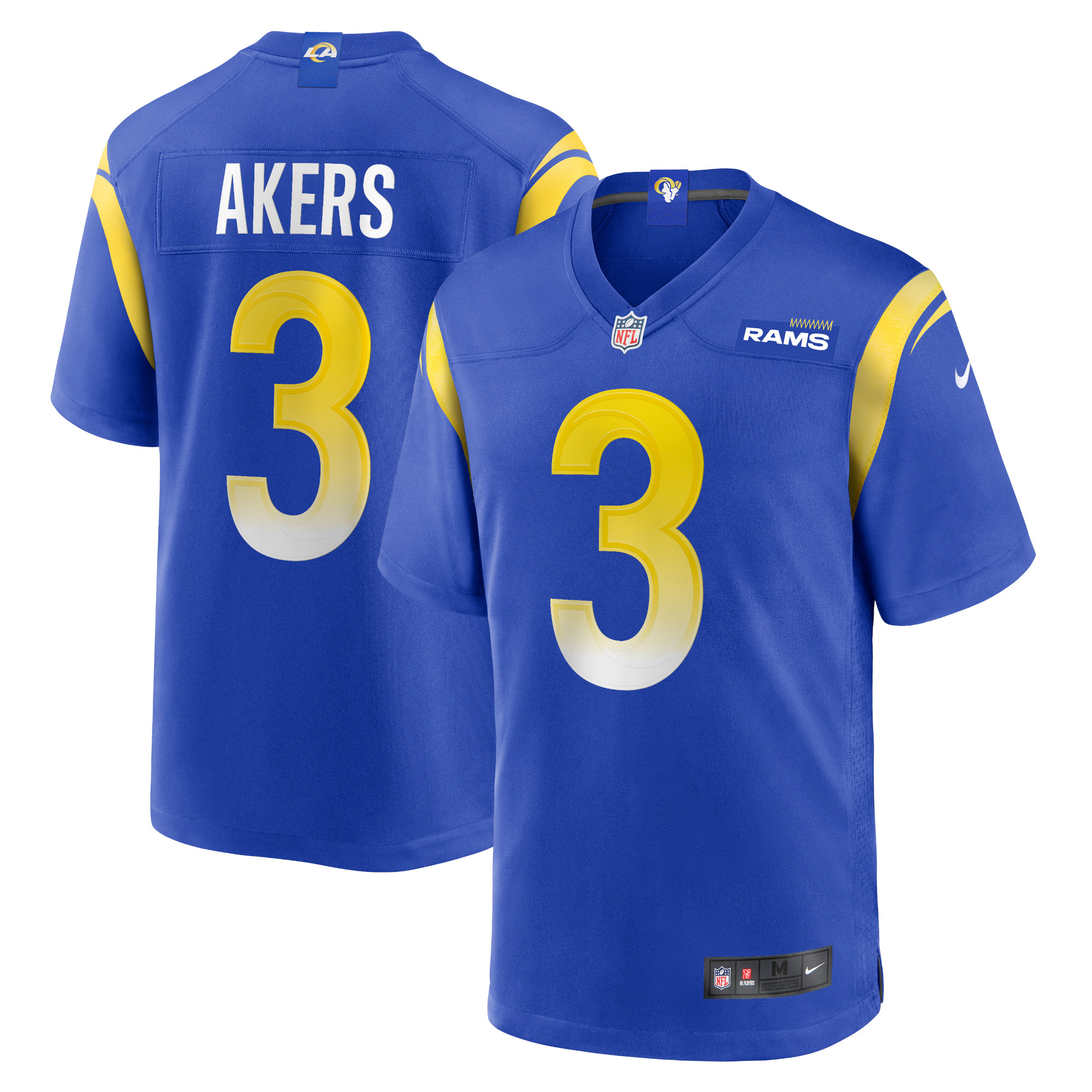 Men’s Los Angeles Rams Cam Akers Royal Game Jersey