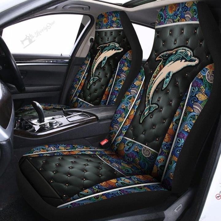 Dolphin Car Seat Covers Set 2 Pc, Car Accessories Seat Cover