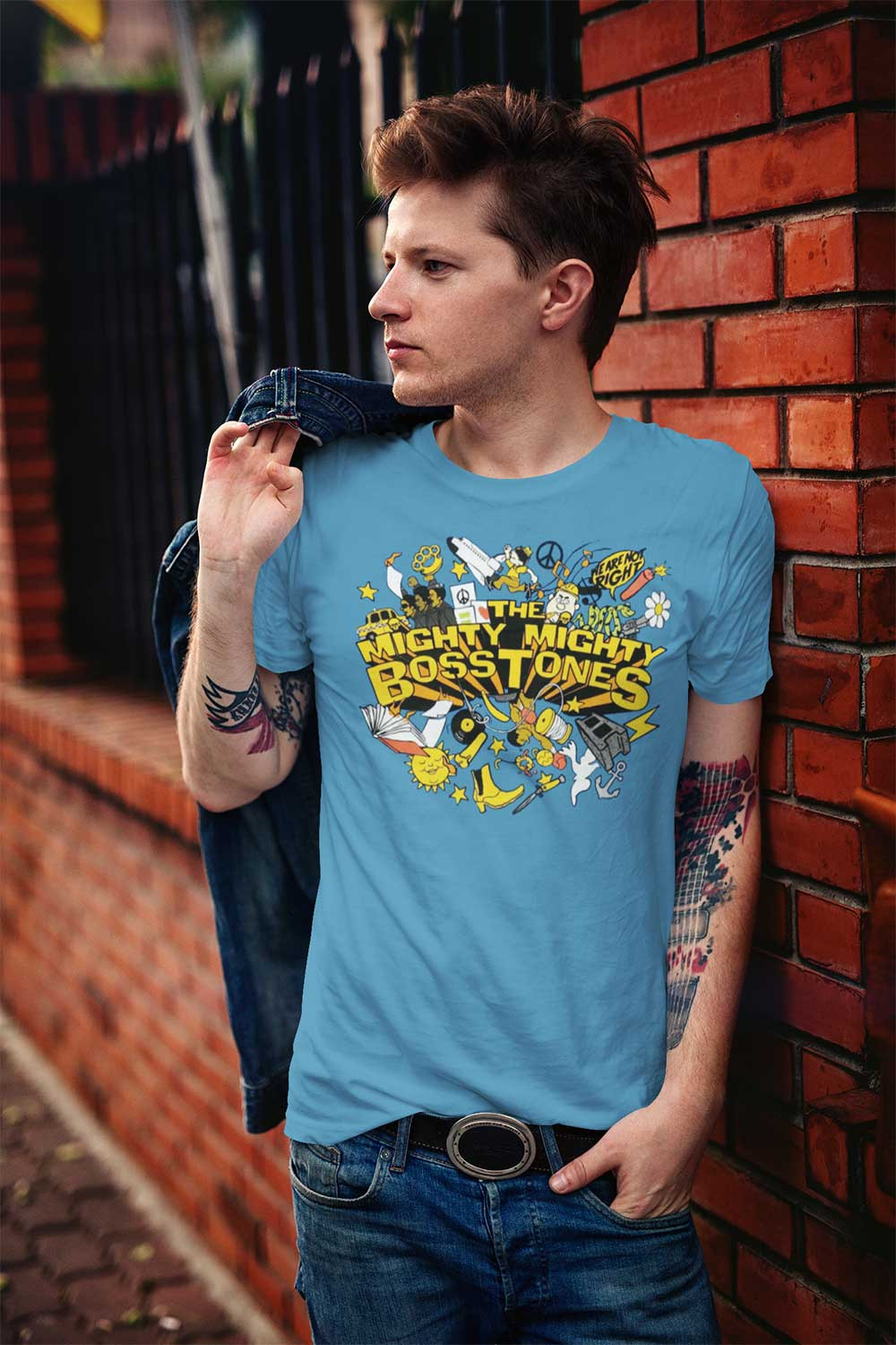 The Mighty Mighty Bosstones Merch While We’Re At It Explosion Blue T-Shirt