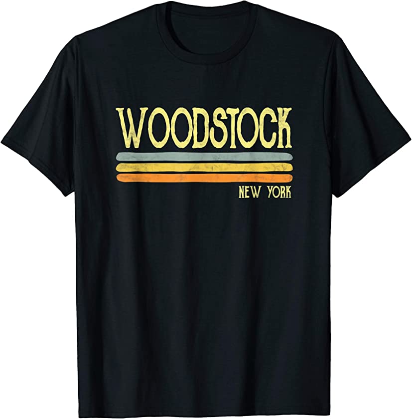 Vintage Woodstock New York NY Souvenir Gift T-Shirt