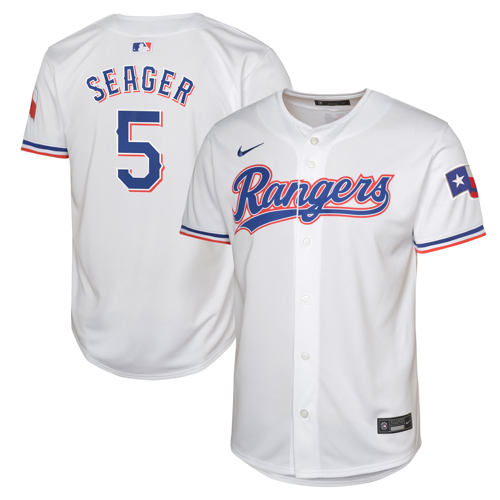 Corey Seager Texas Rangers Youth Home Limited Player Jersey – White