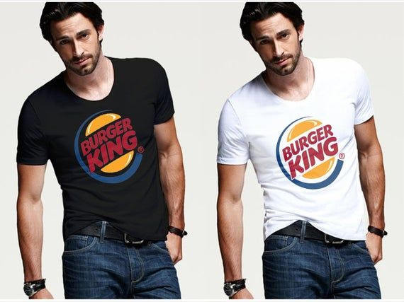 Retro New The Burger King Popular Logo Cool Design Vintage Shirt Digital Print Unisex Shirt