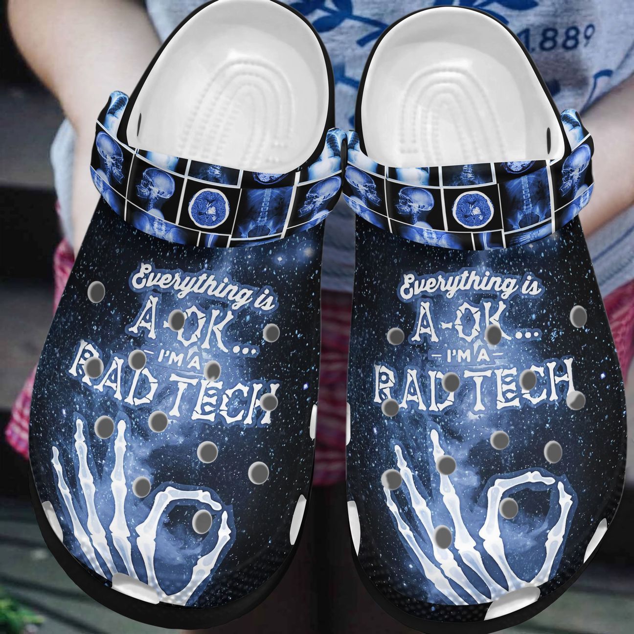 Rad Tech Personalized Clog, Custom Name, Text, Color, Number Fashion Style For Women, Men, Kid, Print 3D I’M A Rad Tech