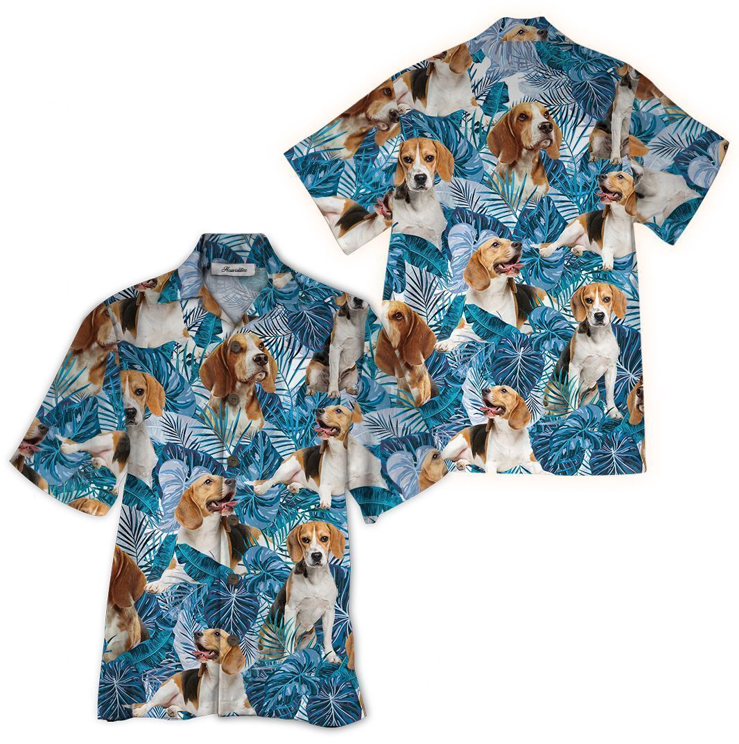 Hawaiian Shirt Blue Tropical Ha88879