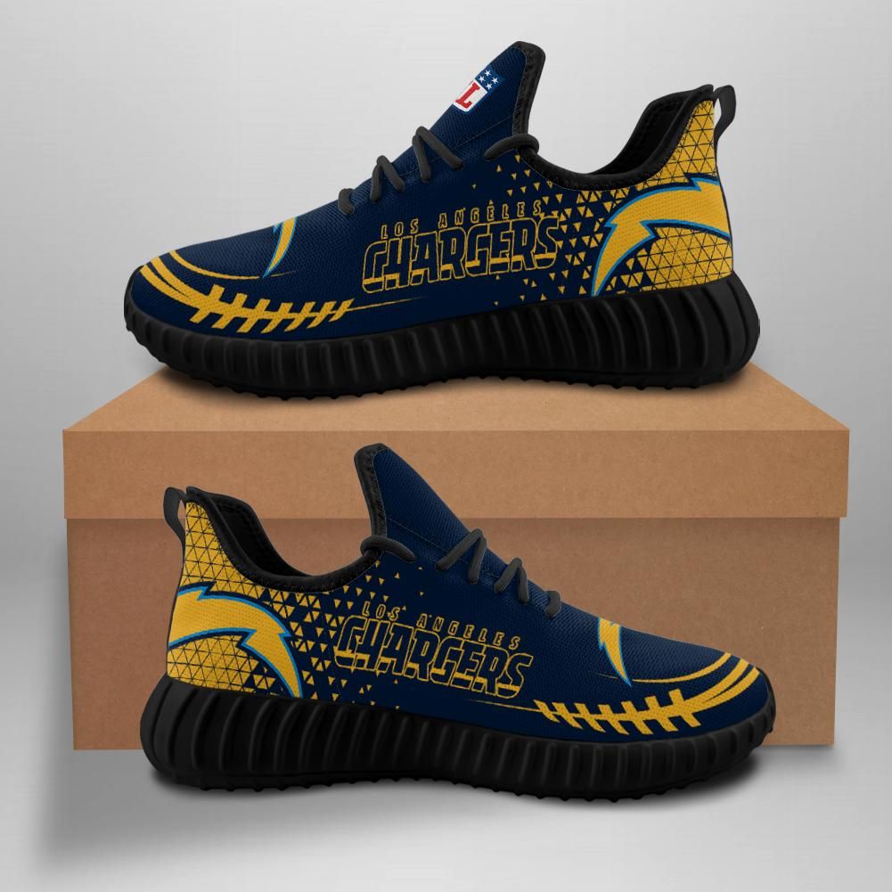 Los Angeles Chargers Unisex Sneakers New Sneakers Custom Shoes Football Yeezy Boost - Yeezy Shoes