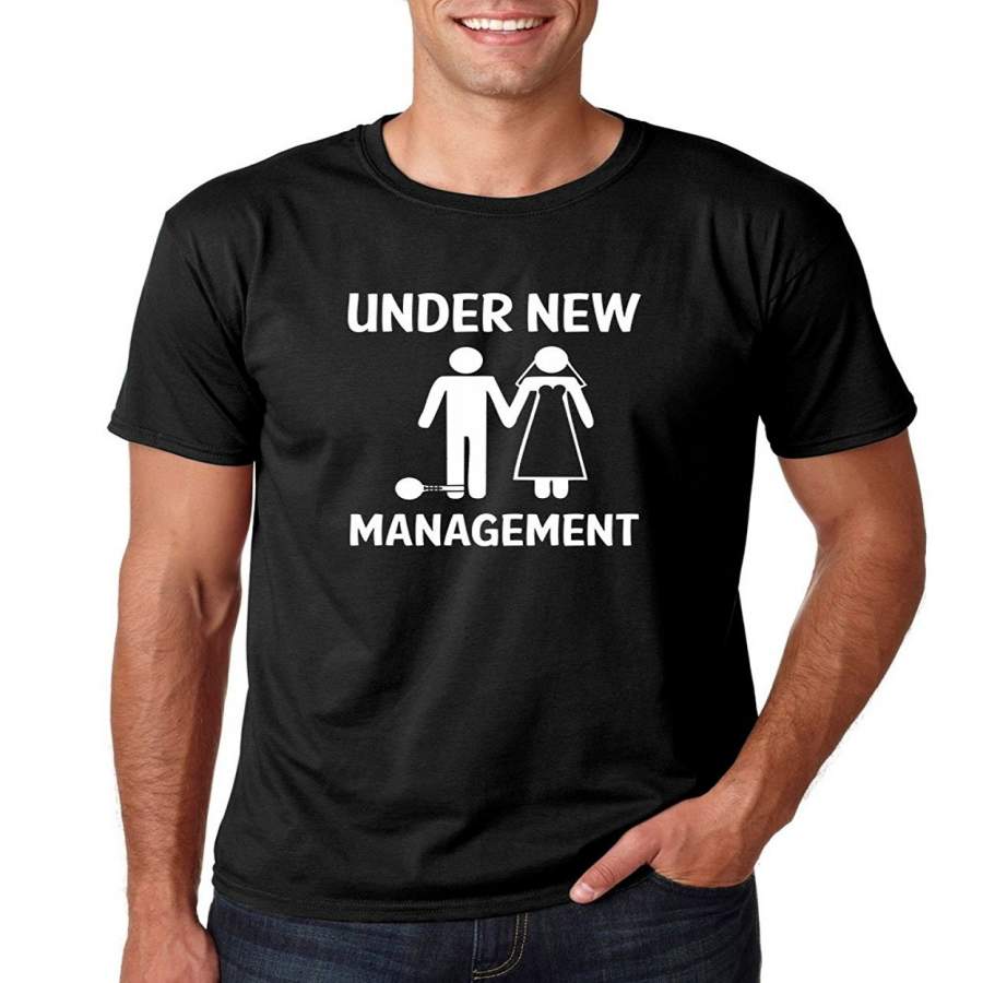 Under New Management Funny Marriage Men’S T-Shirt Fashion O-Neck Short Sleeved T Shirts Summer Tee Shirt For Men