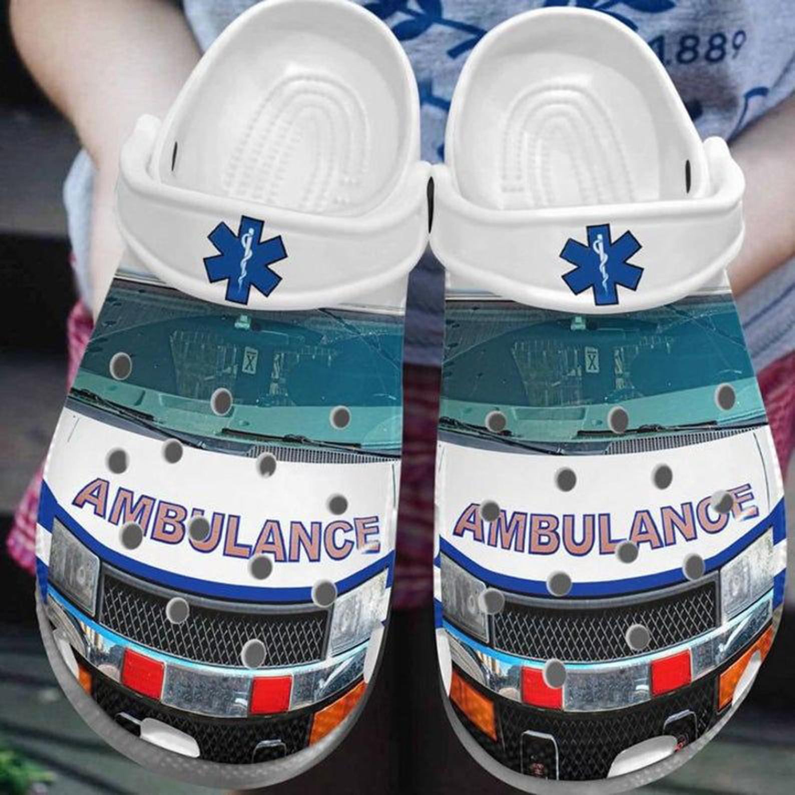 Ems Ambulance Car Clogs Clogband Clog Snk135